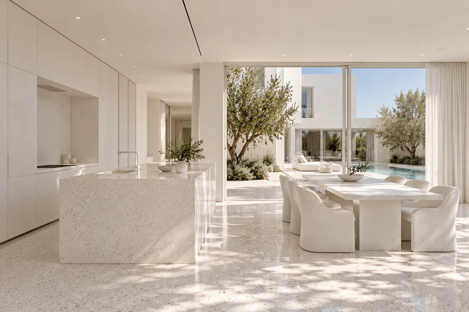 Cocina y comedor — CASA ALBA conceptual visualization