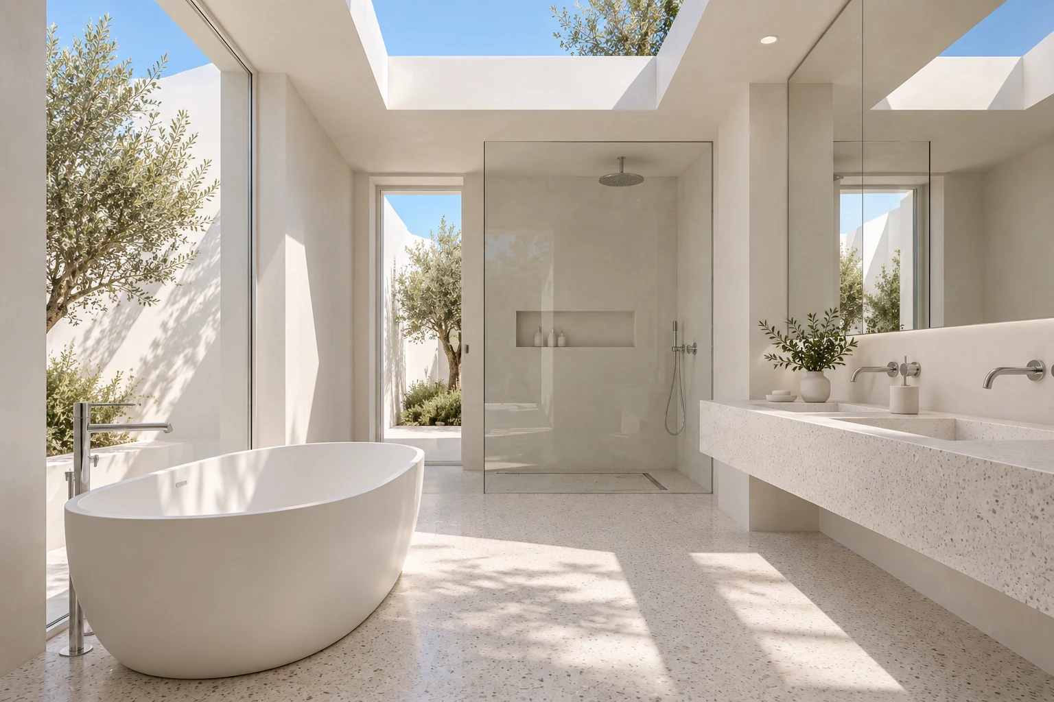 Baño principal — CASA ALBA conceptual visualization