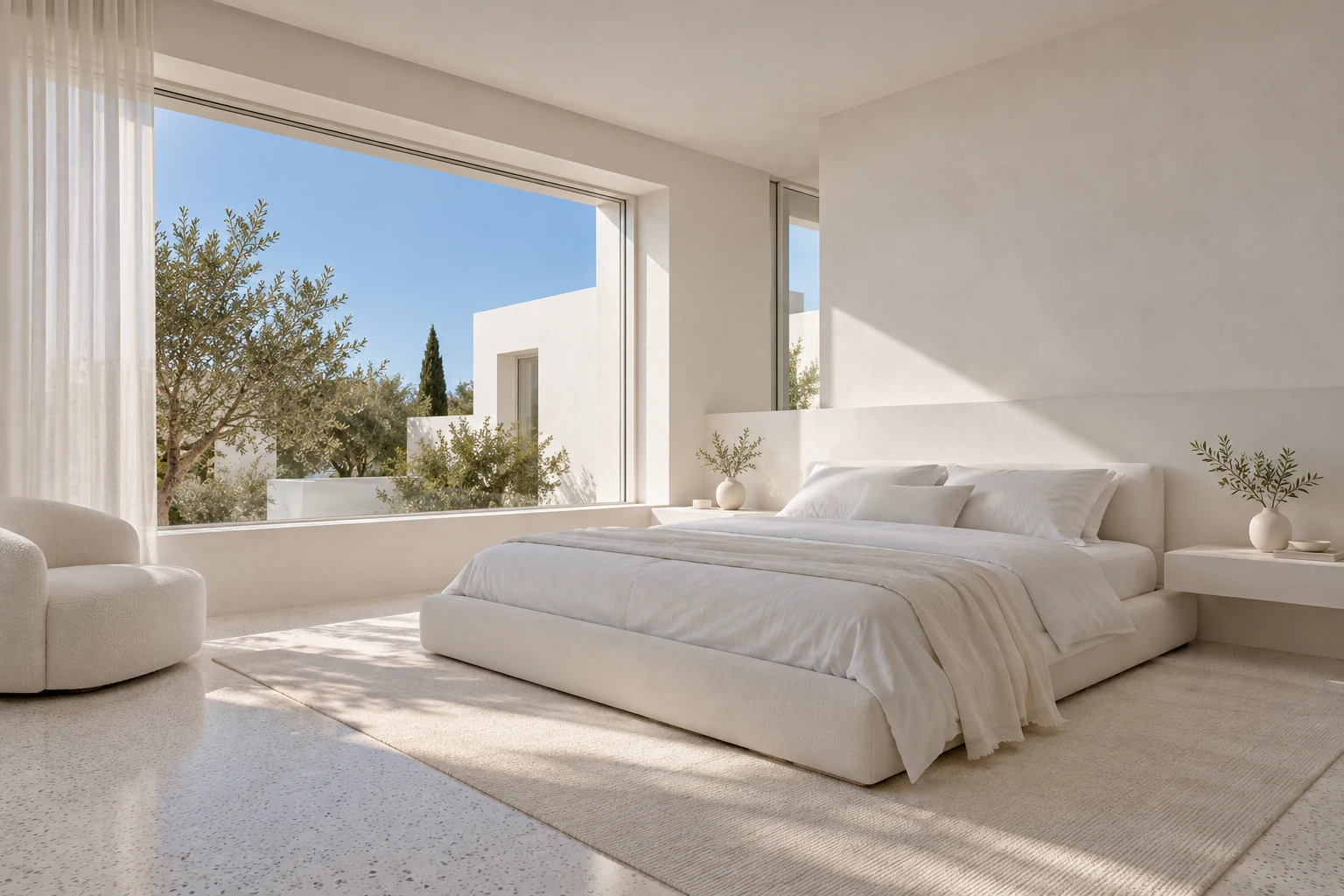 Dormitorio principal — CASA ALBA conceptual visualization