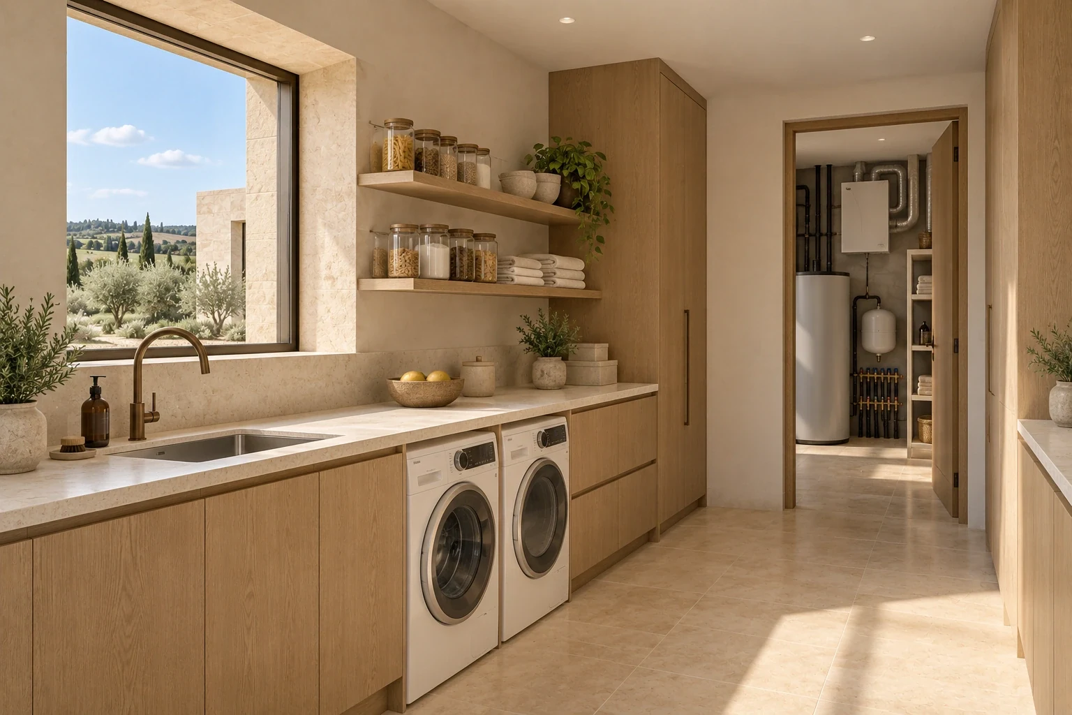 Pantry / laundry — Casa Campo conceptual visualization