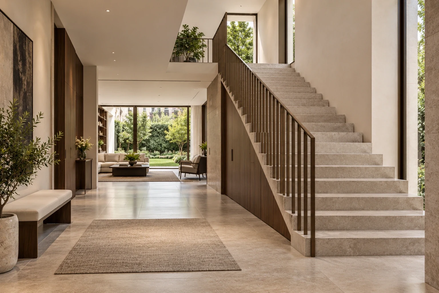 Entrance / stair — Casa Giardino conceptual visualization