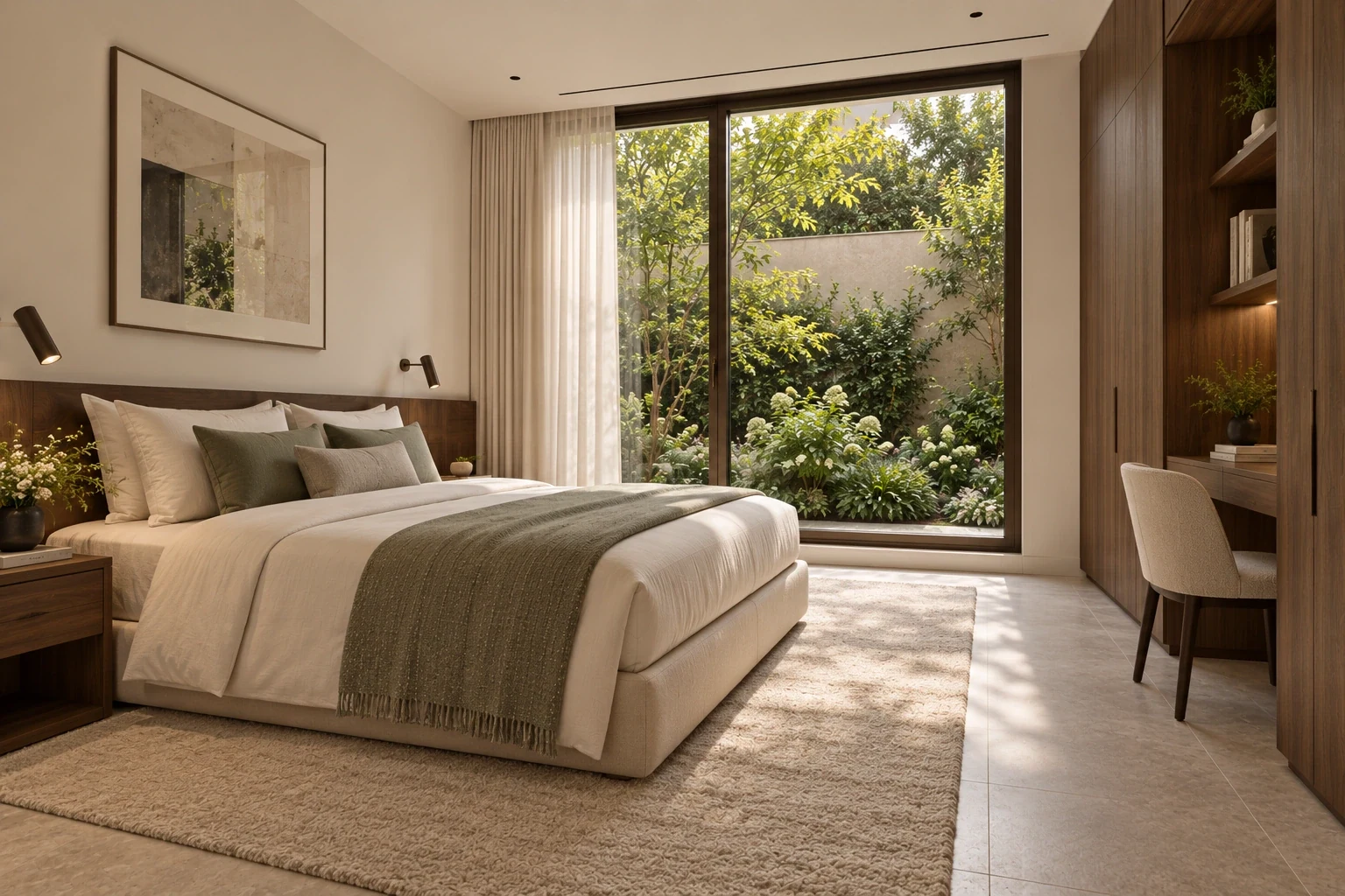 Guest suite — Casa Giardino conceptual visualization