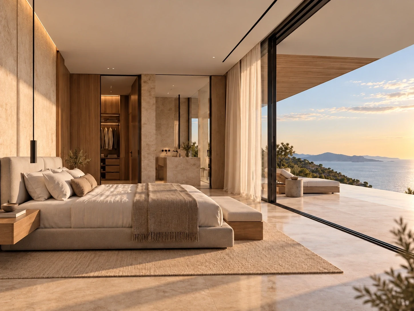 Primary suite — Casa Orizzonte conceptual study