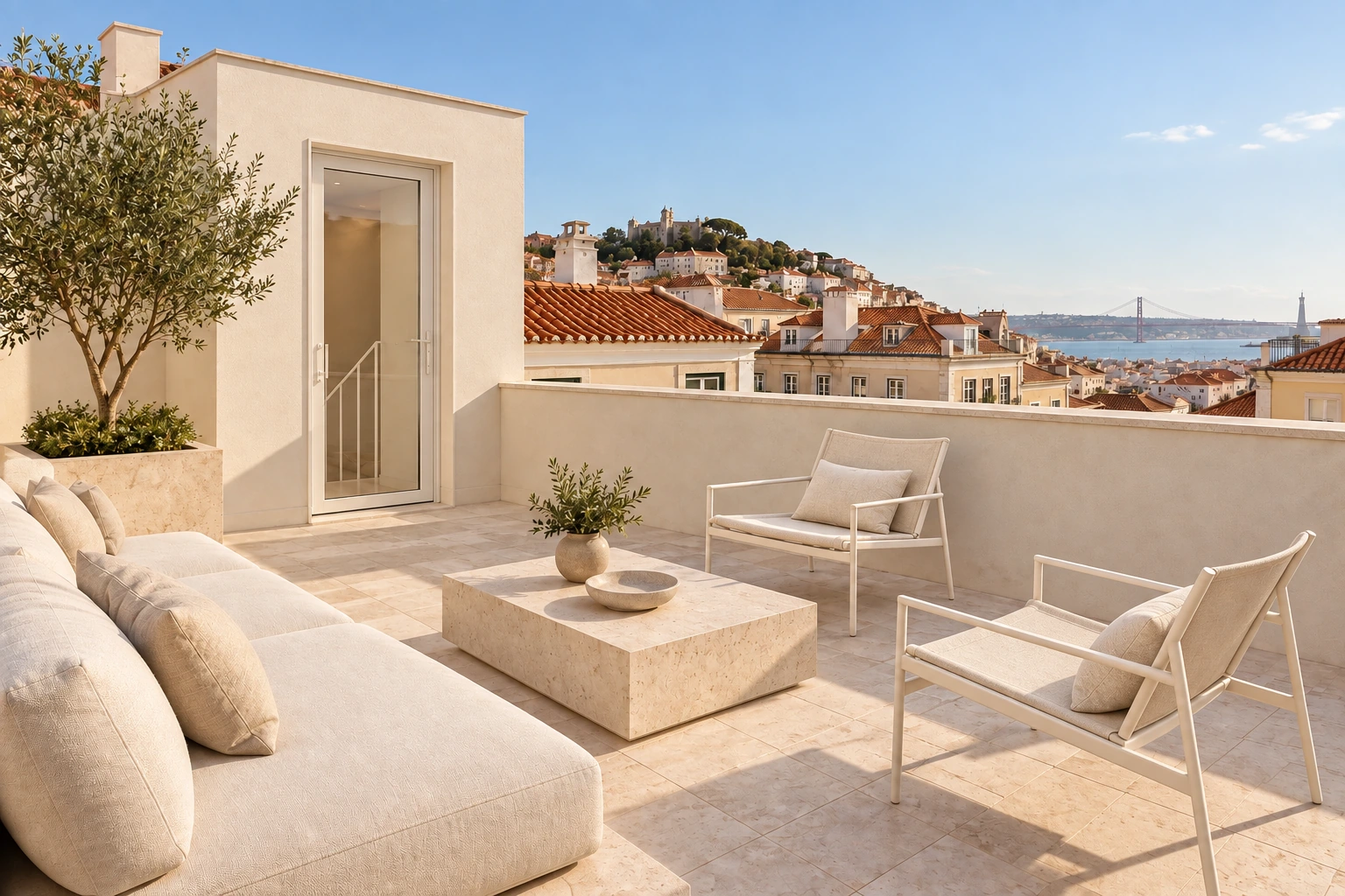 Roof terrace — Casa Soglia conceptual visualization