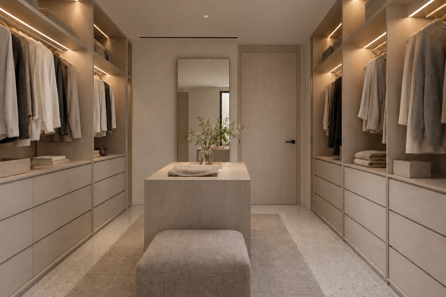 Dressing room — CORTE LUCE conceptual visualization