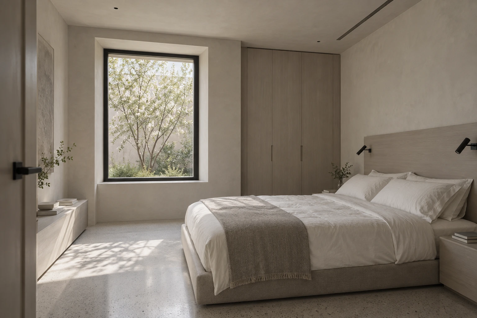Guest bedroom 01 — CORTE LUCE conceptual visualization