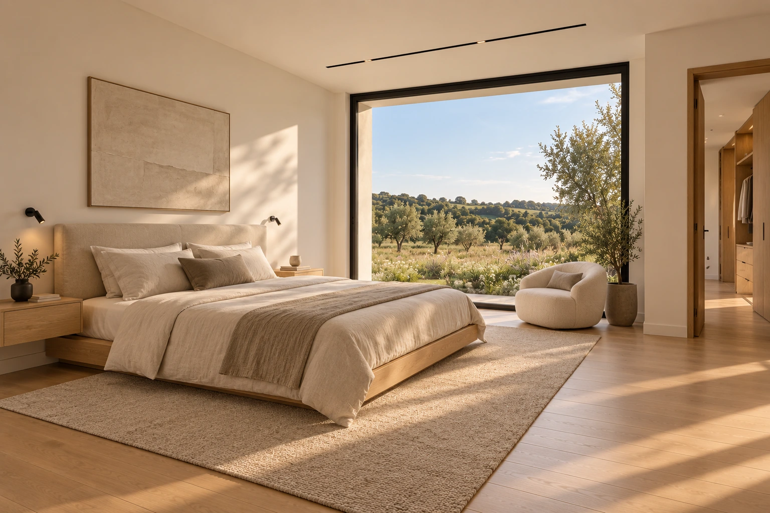 Primary suite — MAISON PLI conceptual visualization