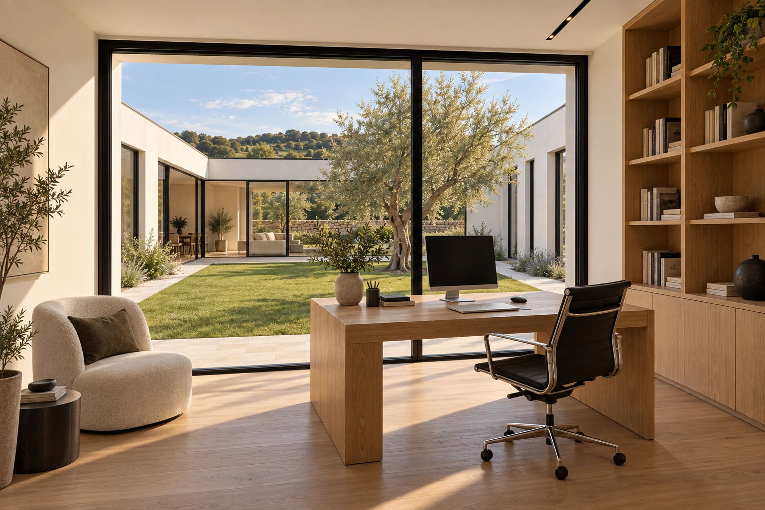Study / library — MAISON PLI conceptual visualization