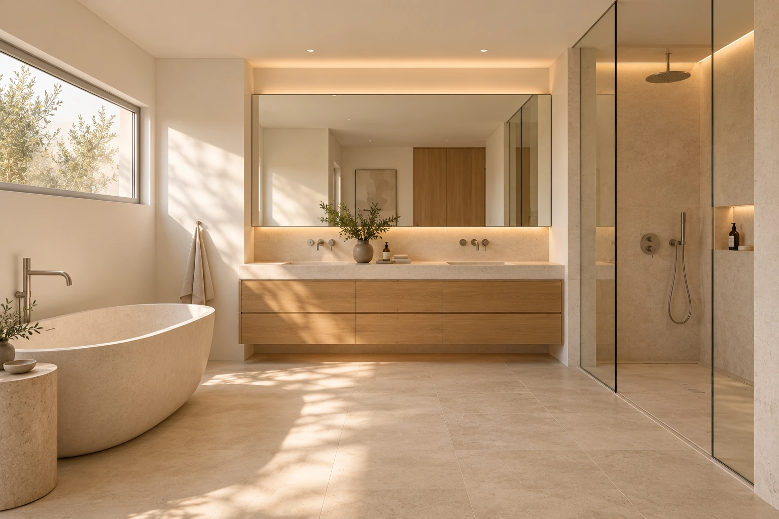 Primary bathroom — MAISON RUBAN conceptual visualization