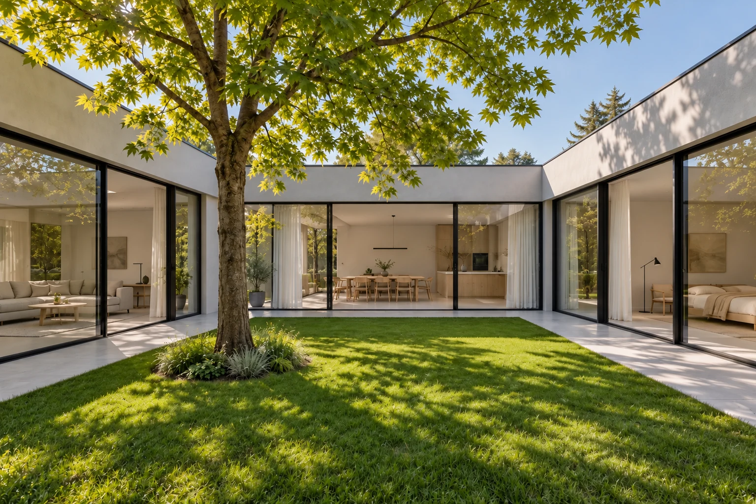 courtyard — MAISON SEREINE conceptual visualization