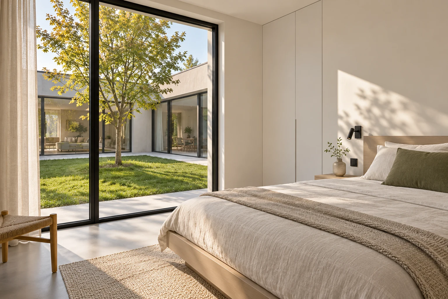 Guest bedroom one — MAISON SEREINE conceptual visualization