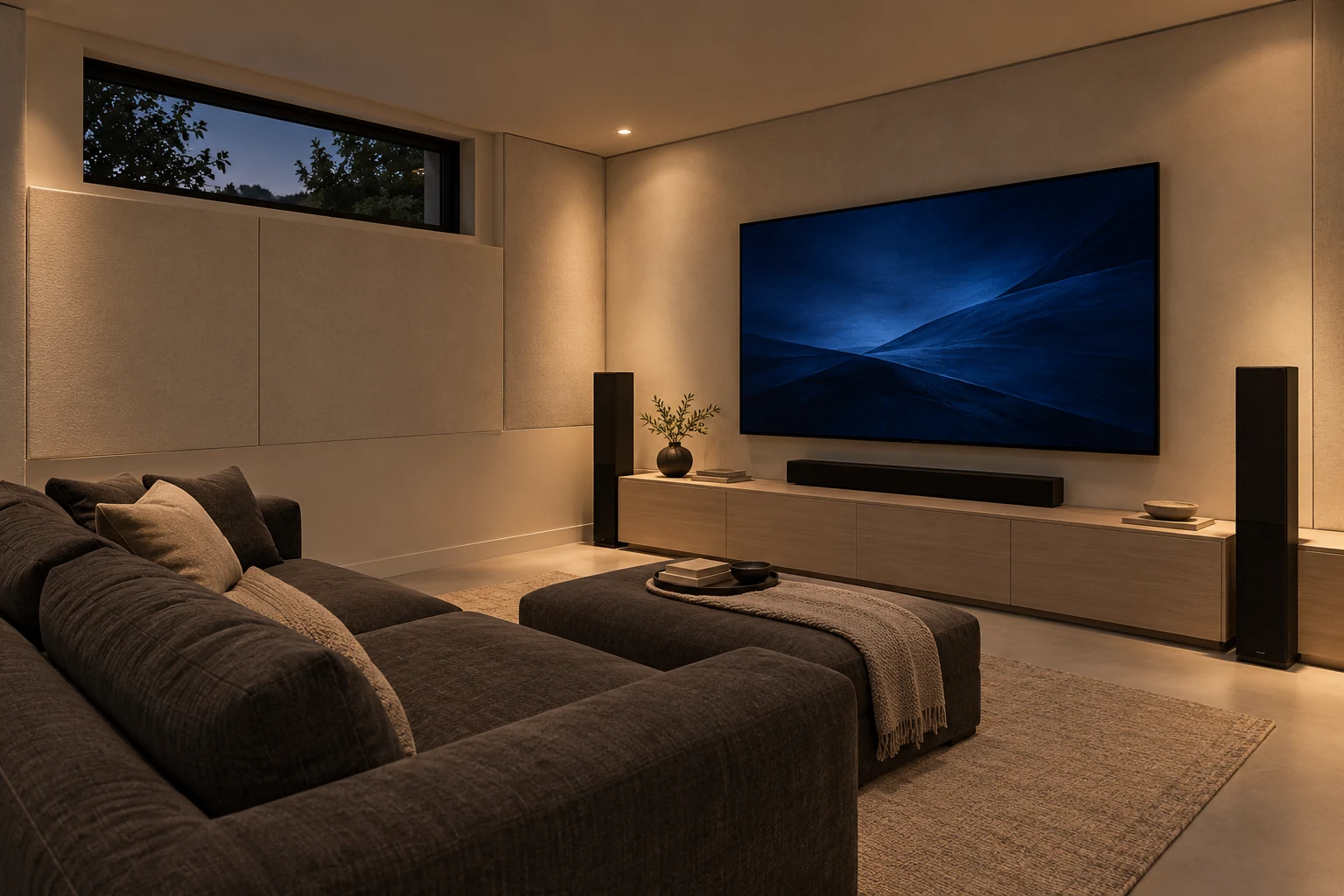 Media room — MAISON SEREINE conceptual visualization