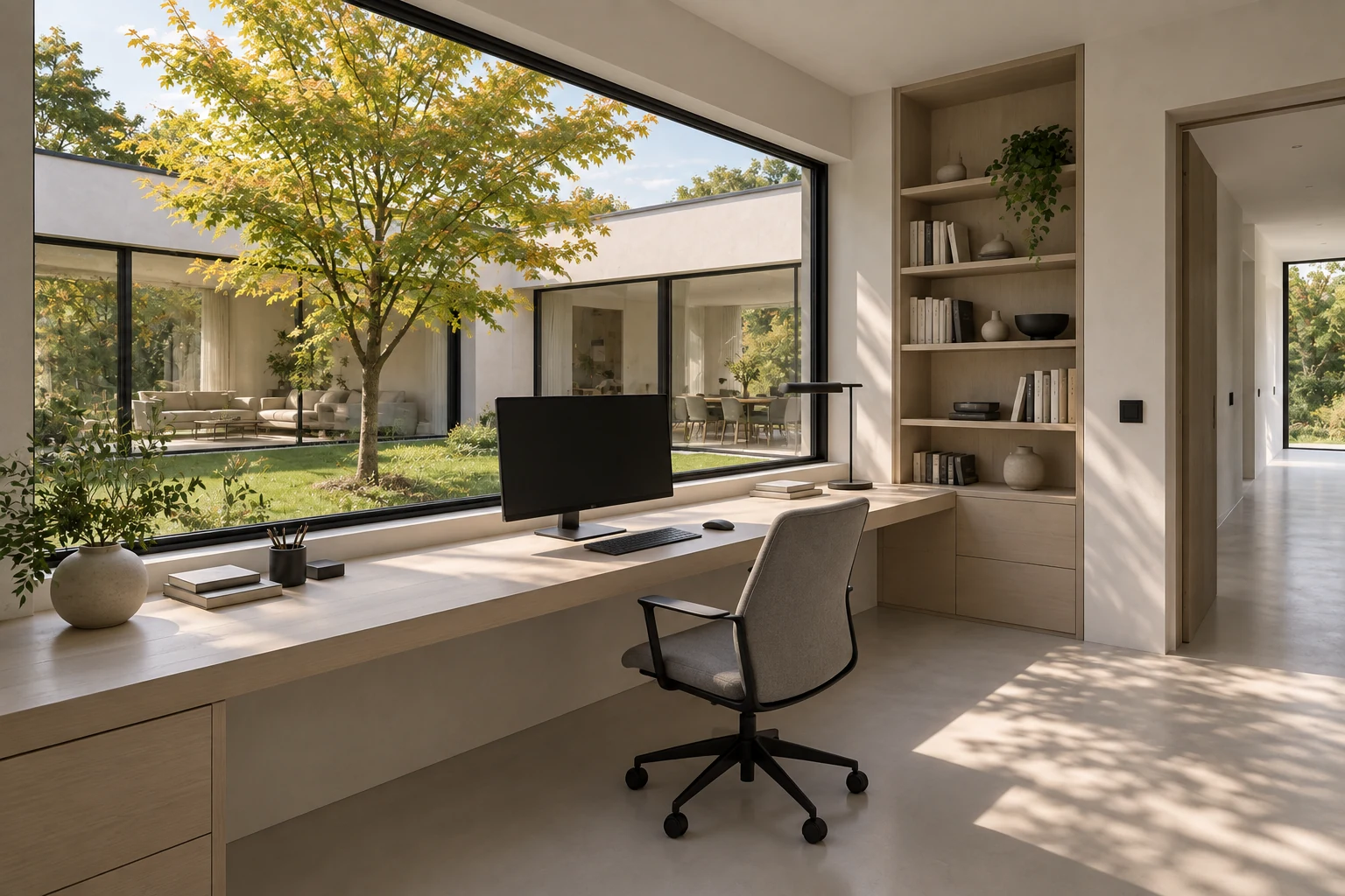 Courtyard study — MAISON SEREINE conceptual visualization