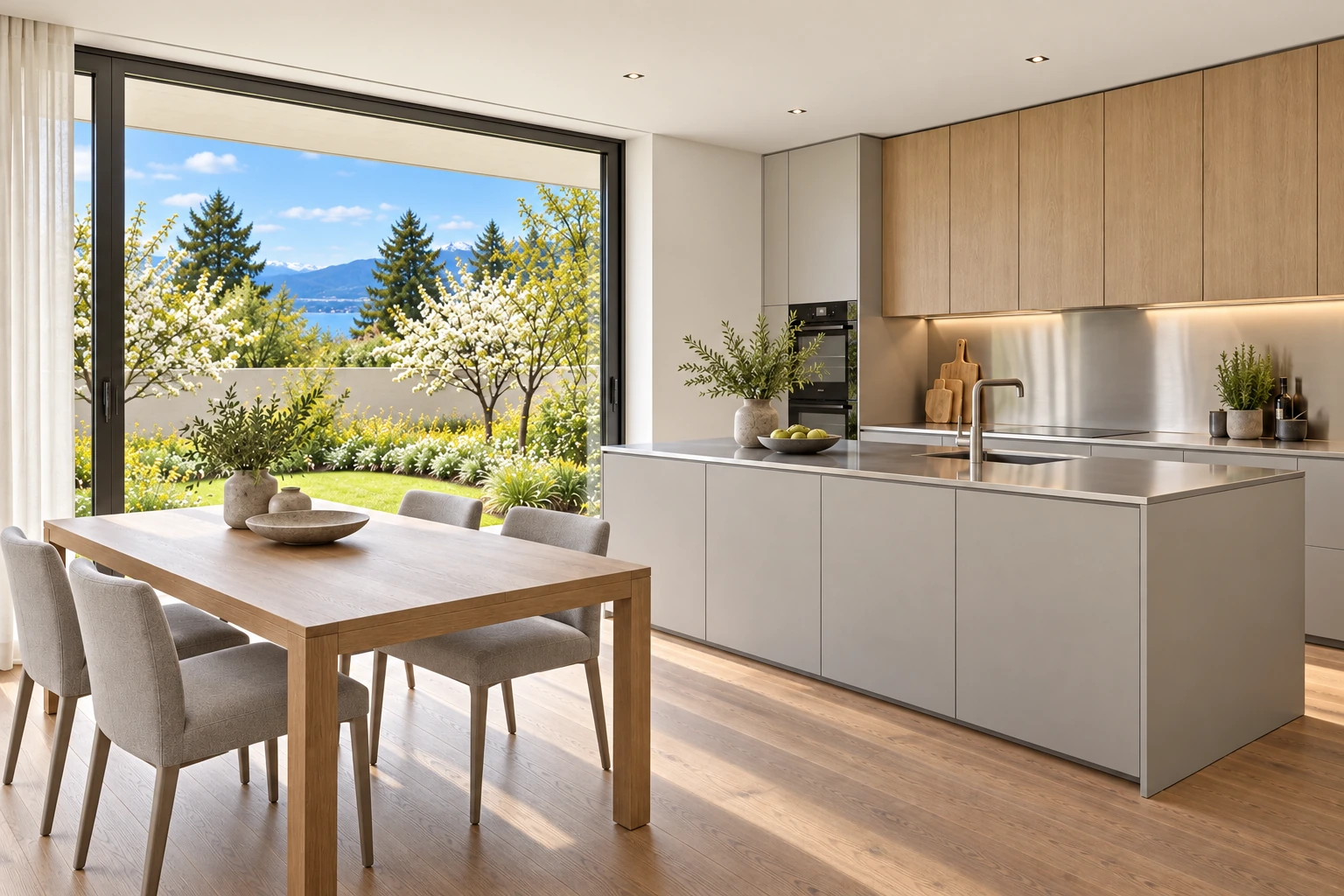 Typical home — kitchen / dining — RÉSIDENCE DES CHAMPS conceptual visualization