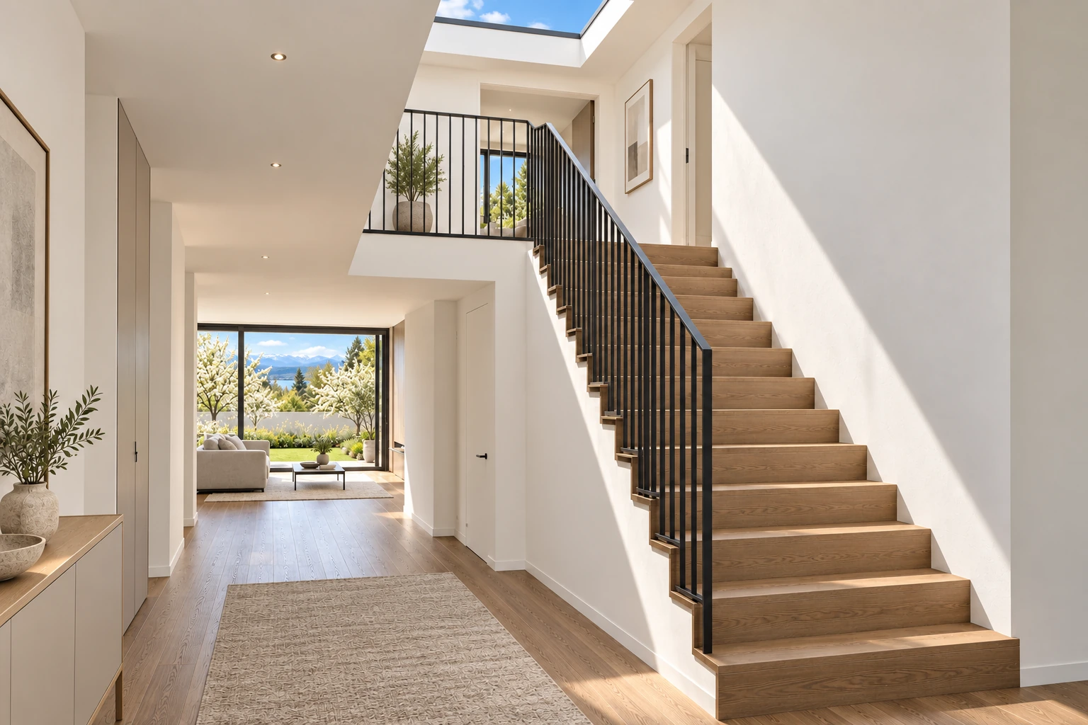Typical home — stair — RÉSIDENCE DES CHAMPS conceptual visualization