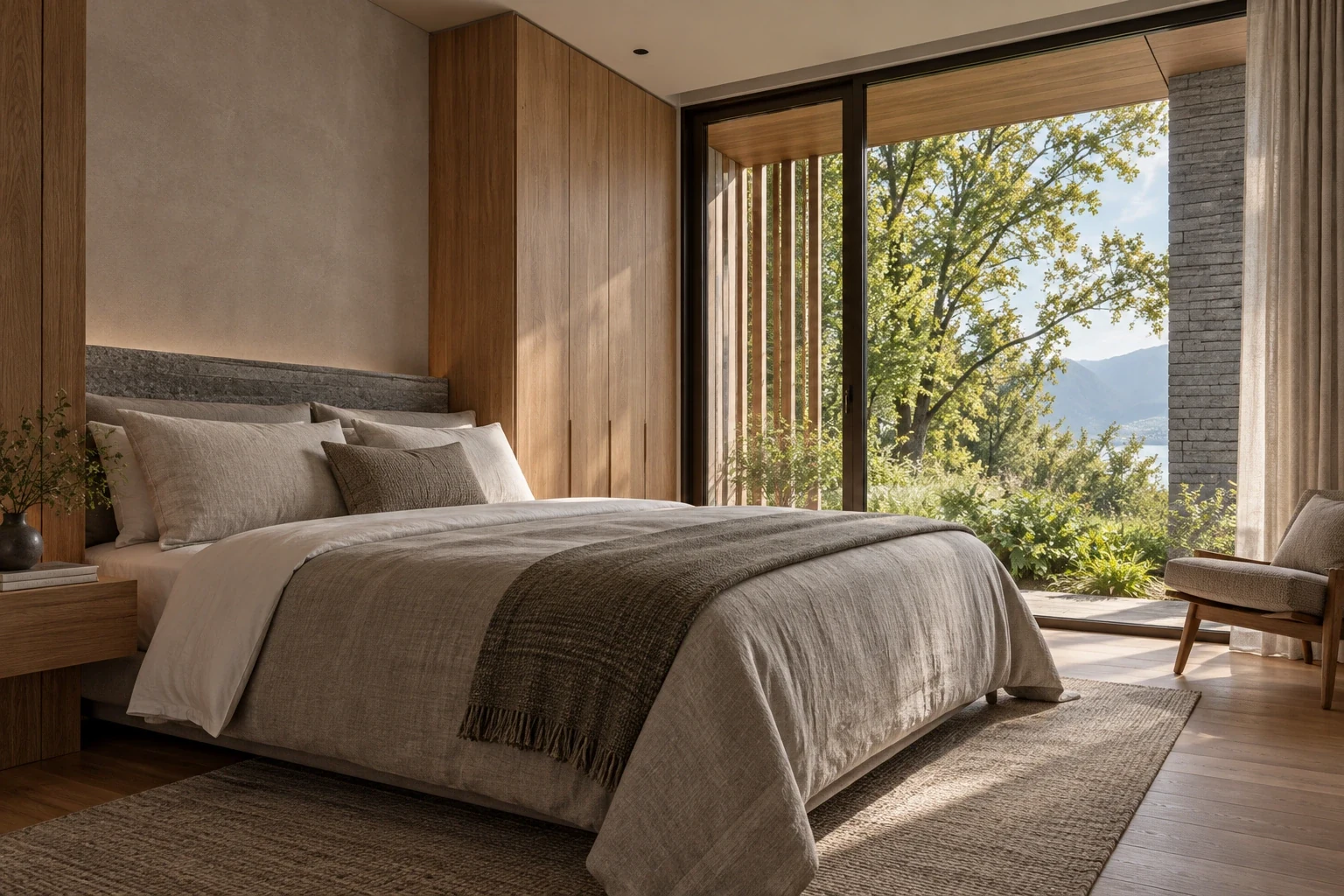 Guest bedroom — RIVE HAUTE conceptual visualization