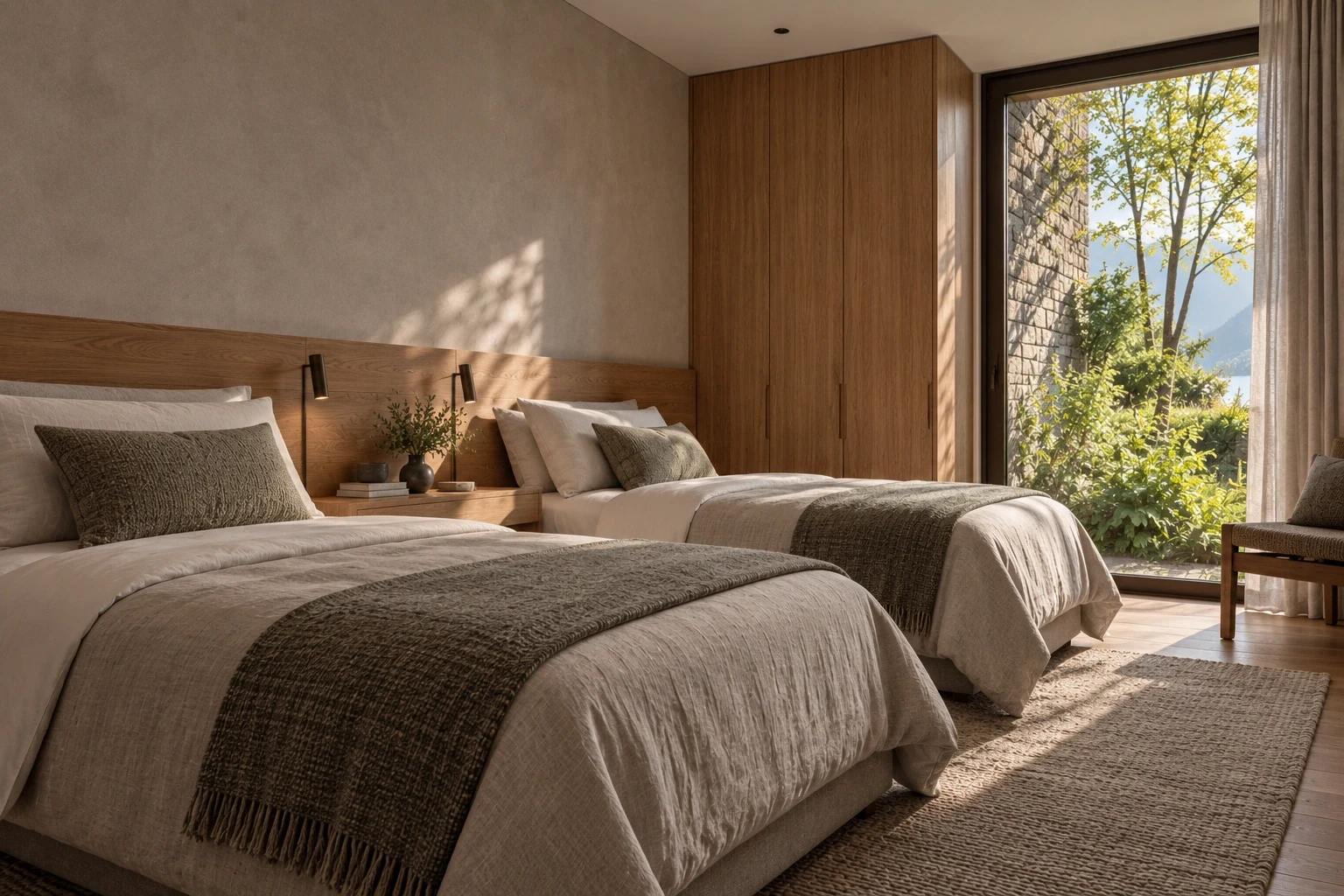 Second guest bedroom — RIVE HAUTE conceptual visualization