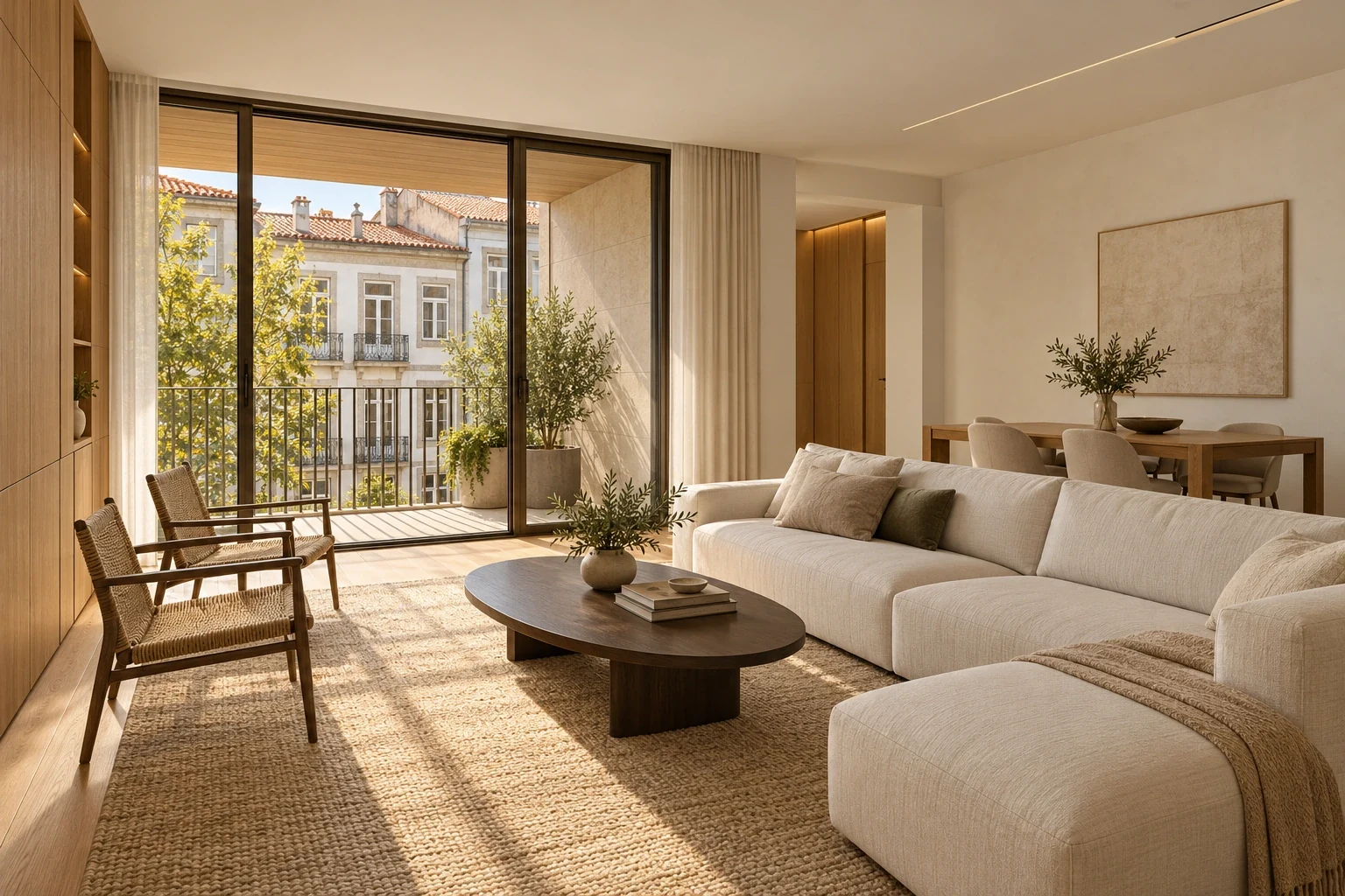 Apartment C — living — RUA 07 conceptual visualization