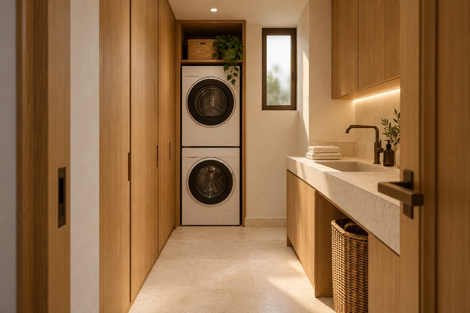 Apartment utility and laundry — RUA 07 conceptual visualization